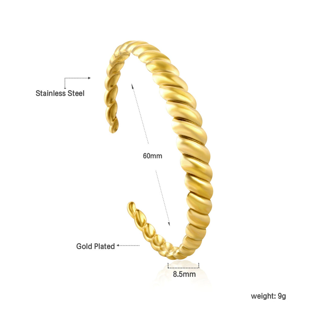 Open gedraaide patroonarmband