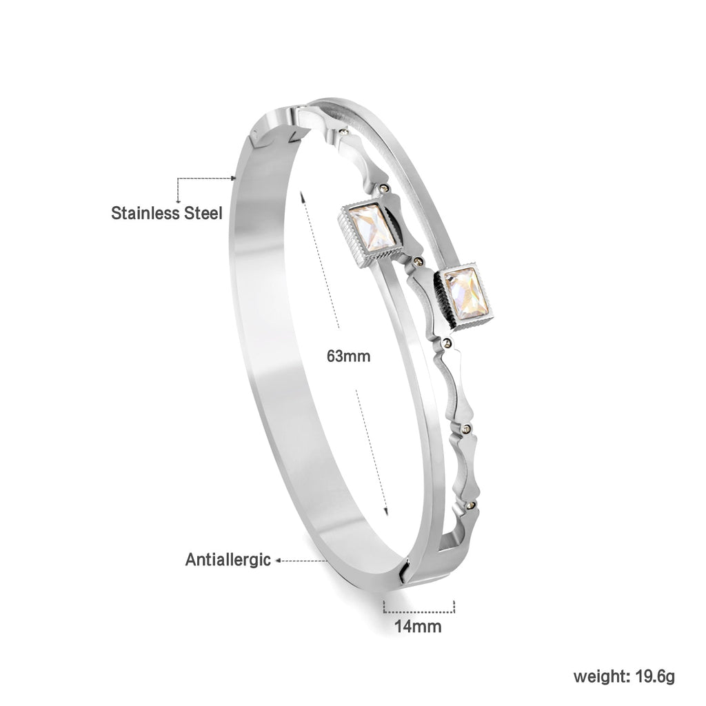 Bamboe armband met diamanten