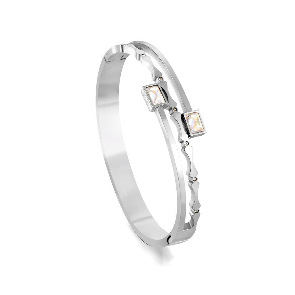 Bamboe armband met diamanten