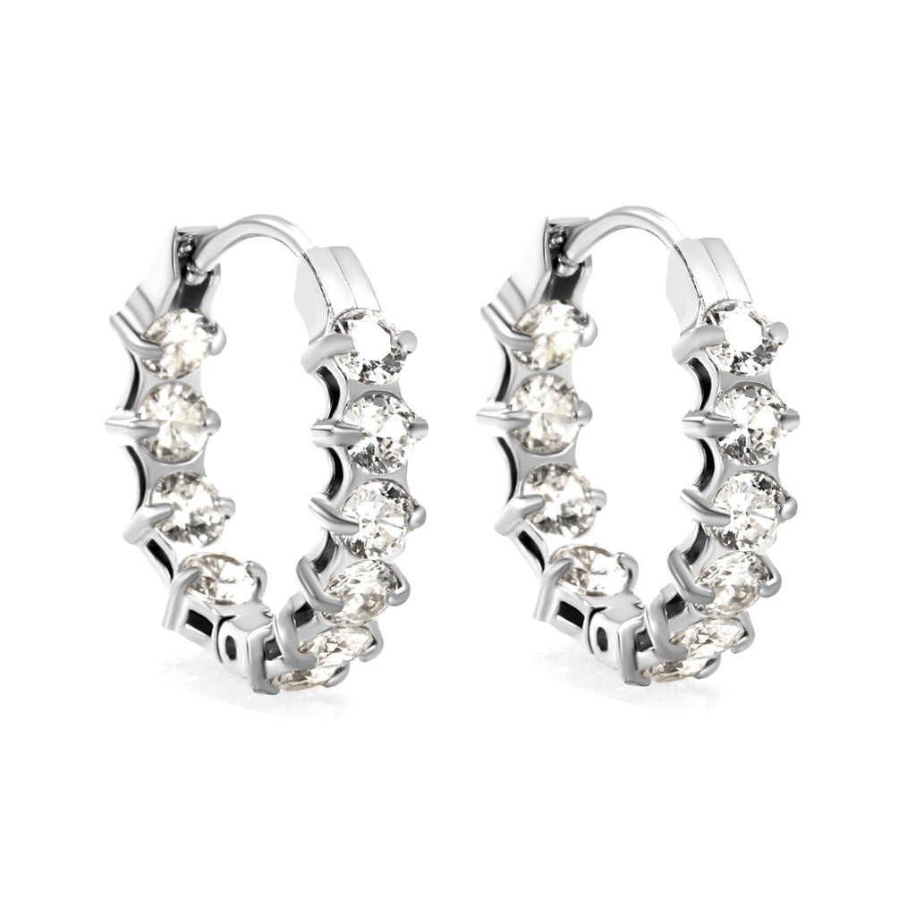 Dikke zirkoon oorclips