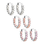 Dikke zirkoon oorclips