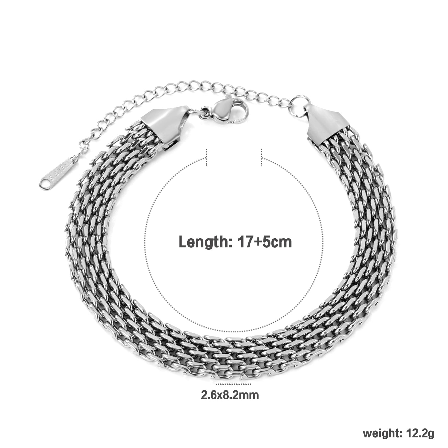 Geweven mesh armband