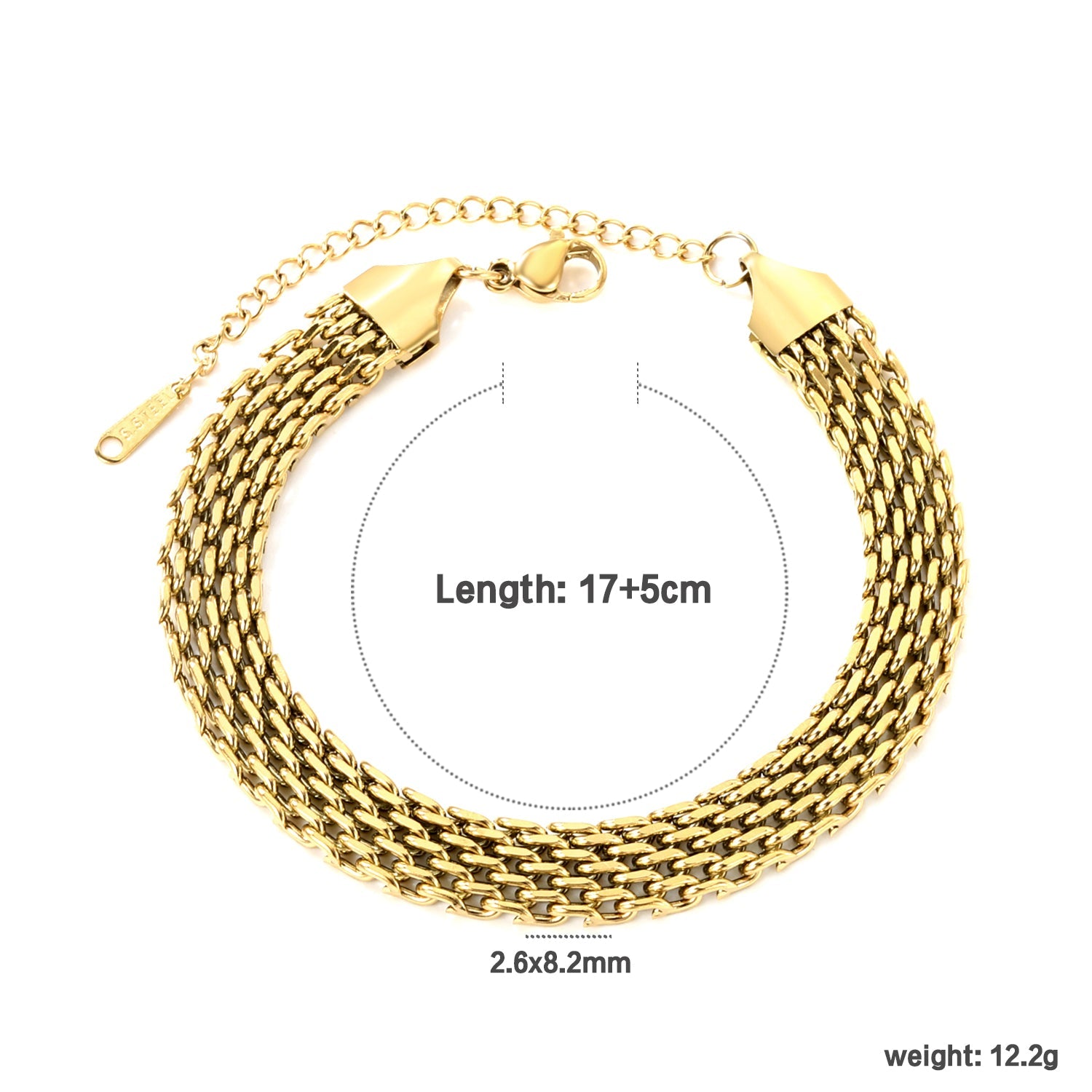 Geweven mesh armband