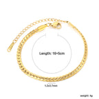 Twee-strengs gevlochten armband