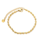 Bracelet en perles de blé dorées