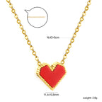 Rode Hart Hanger Ketting