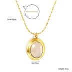 Ovale kattenoog- en tijgerooghangerketting