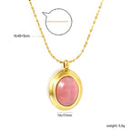 Ovale kattenoog- en tijgerooghangerketting