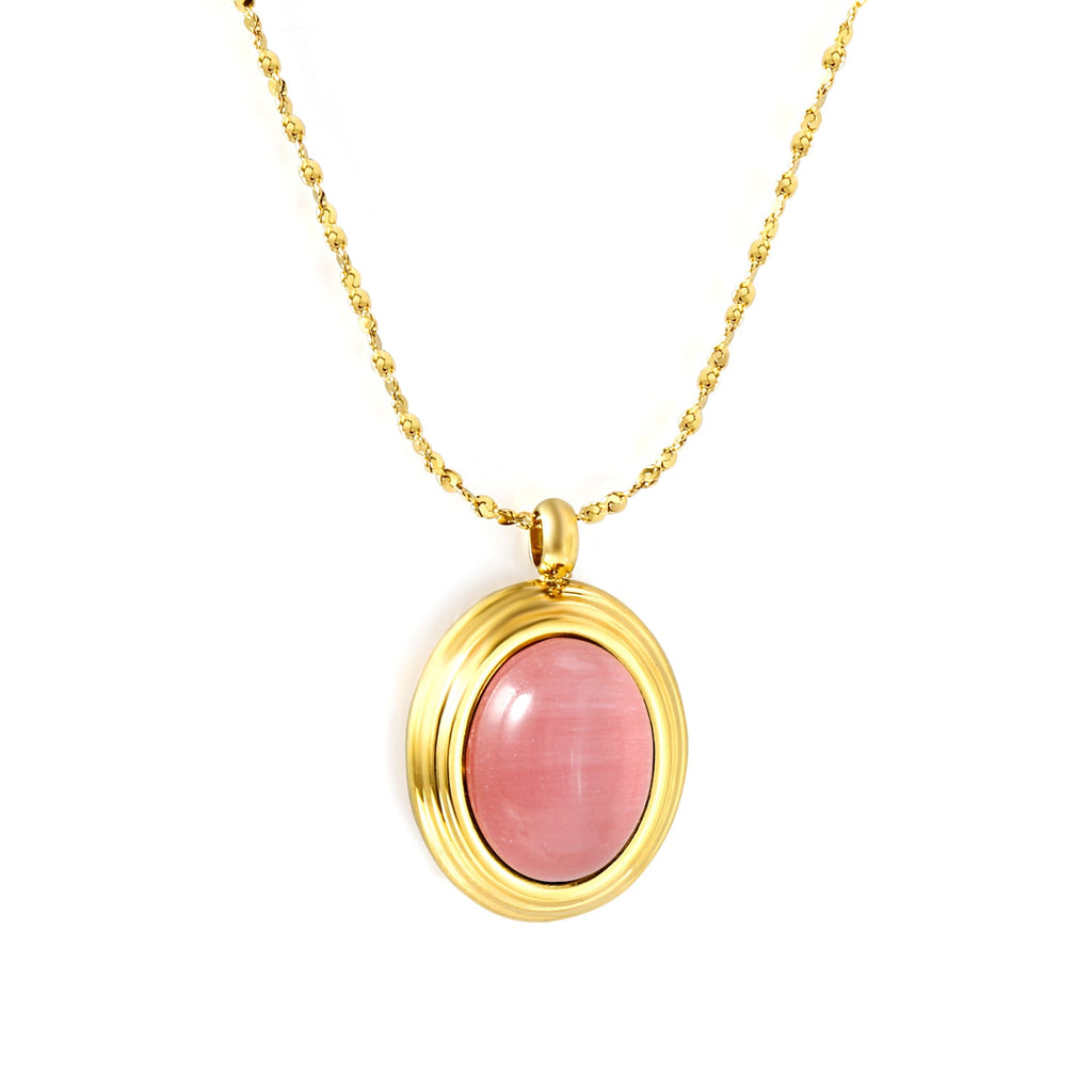 Ovale kattenoog- en tijgerooghangerketting