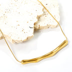 Wave lange hanger ketting