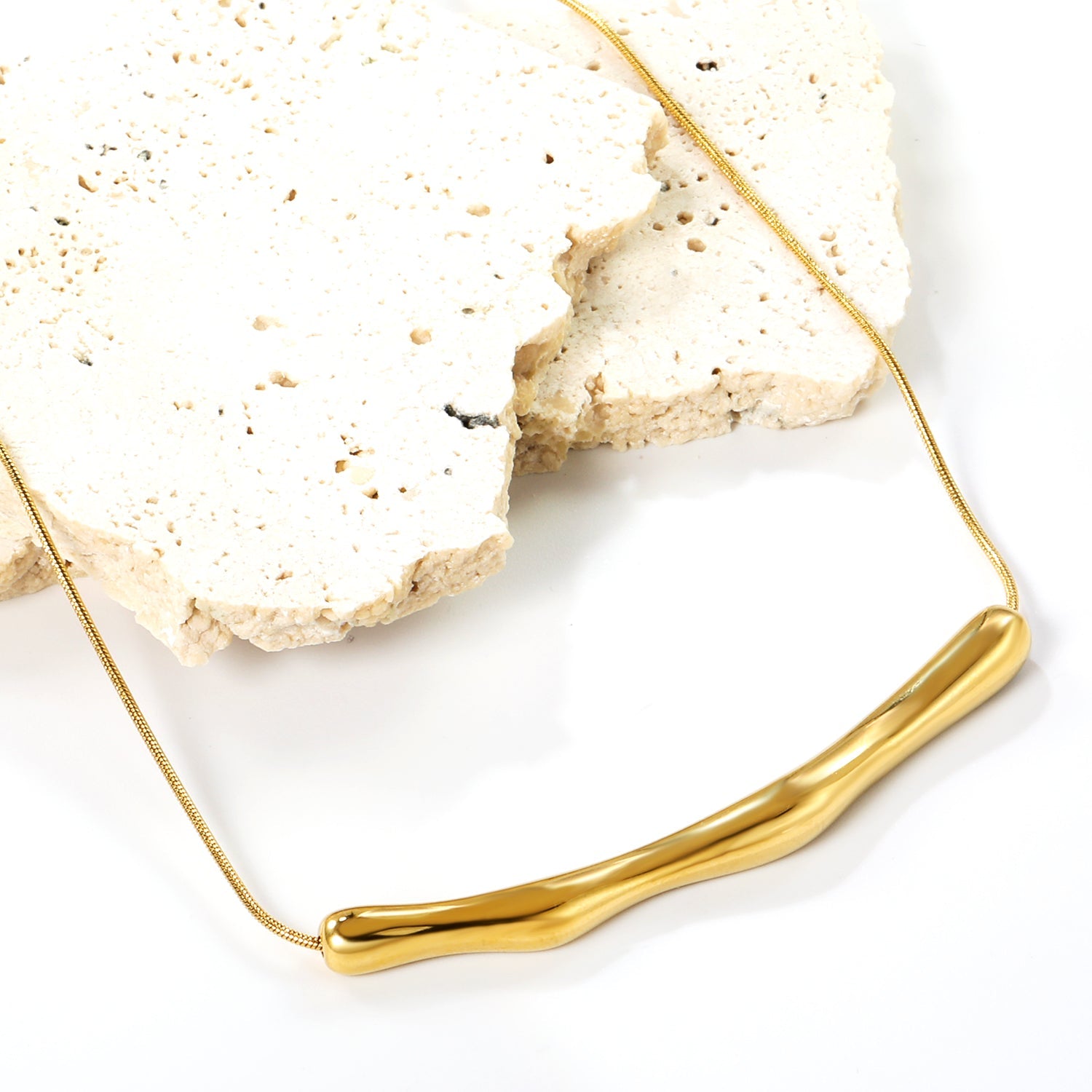 Wave lange hanger ketting