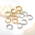 Dikke zirkoon oorclips