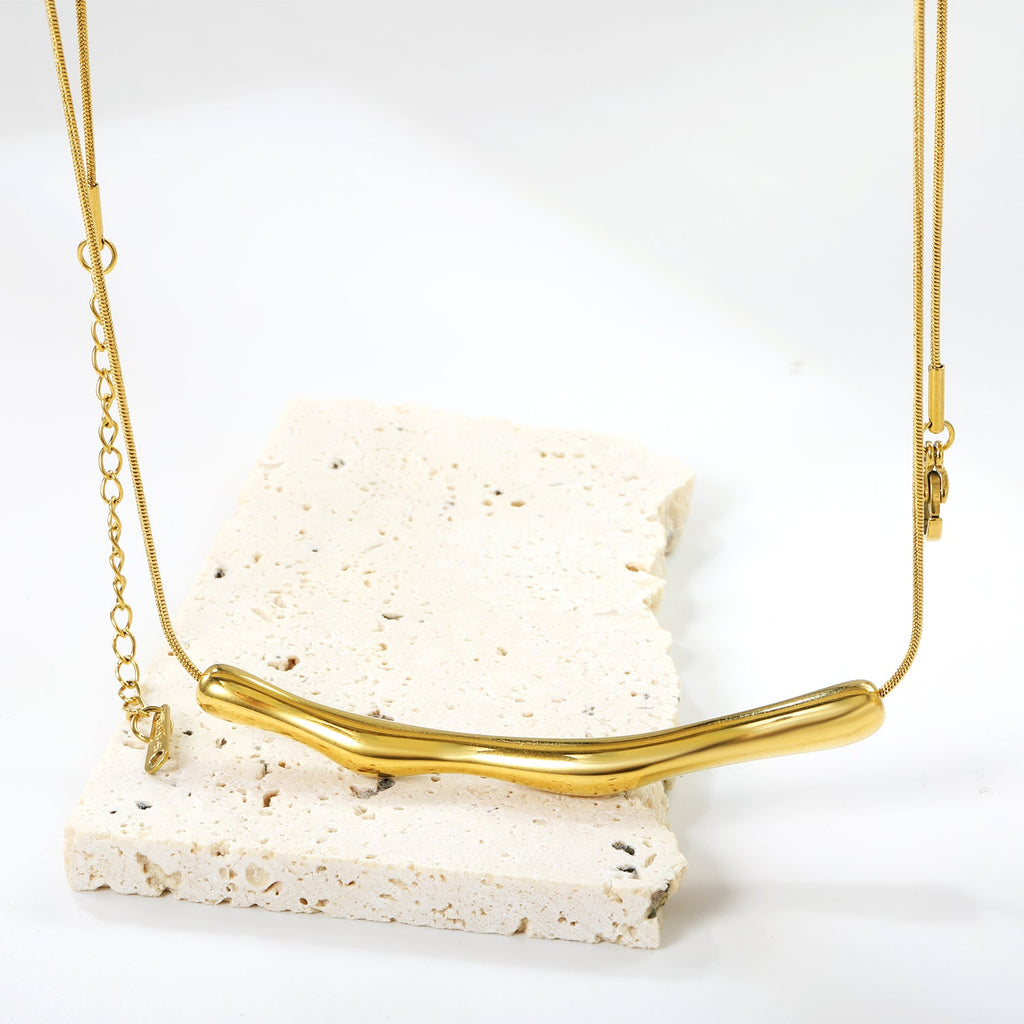 Wave lange hanger ketting