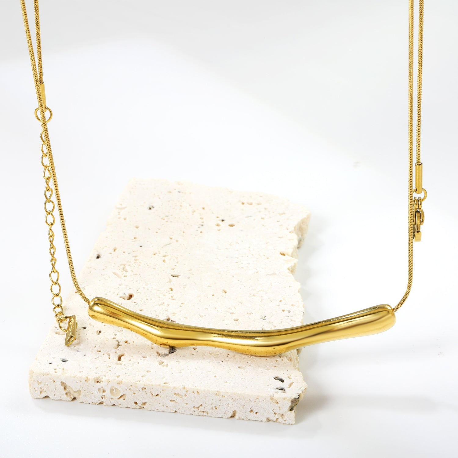 Wave lange hanger ketting