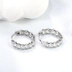 Dikke zirkoon oorclips