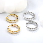 Dikke zirkoon oorclips