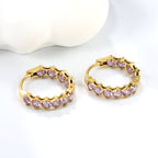 Dikke zirkoon oorclips