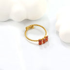 Hoge 6,6 mm losse twist zirkonium ring