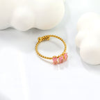 Hoge 6,6 mm losse twist zirkonium ring