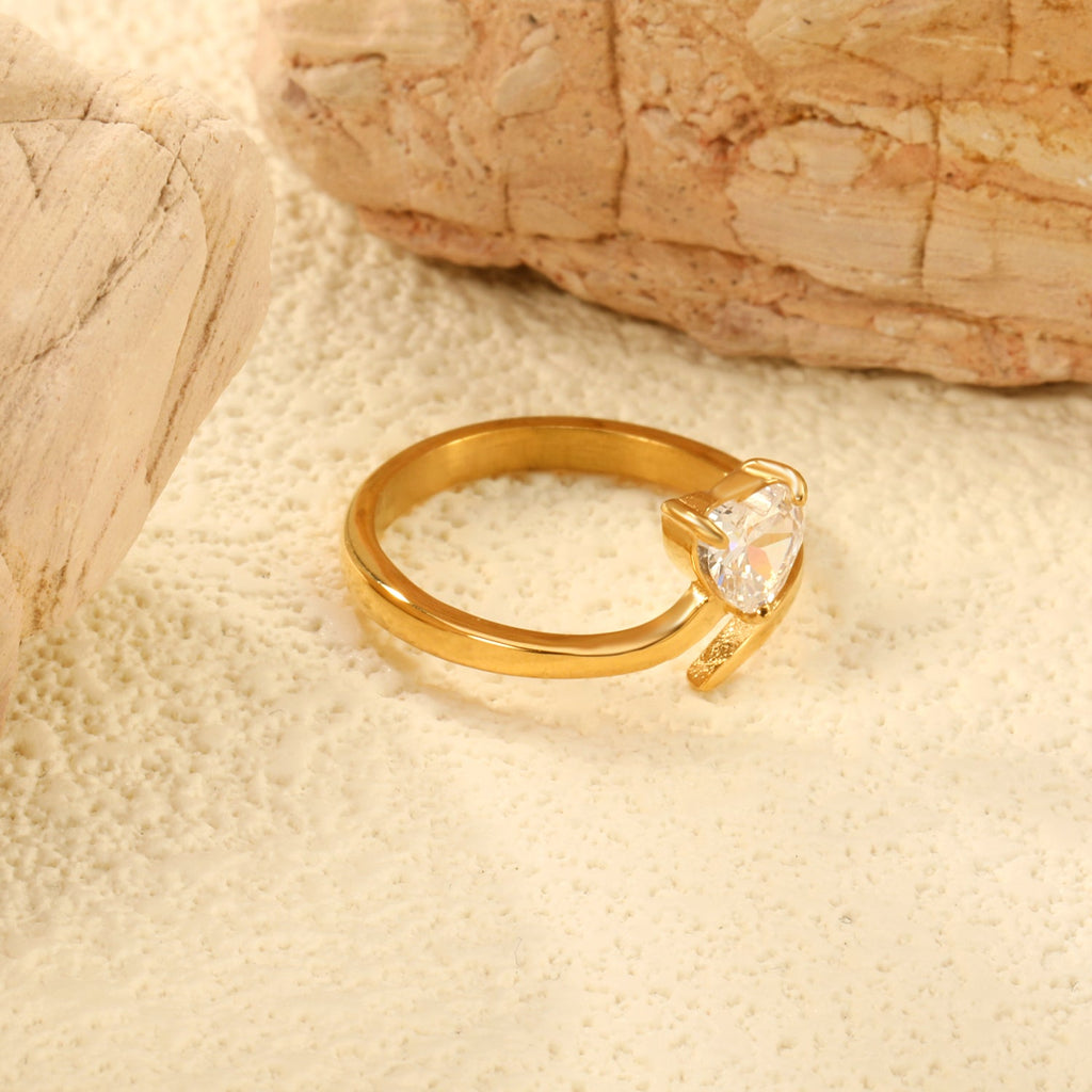 Witte zirkonium hartring