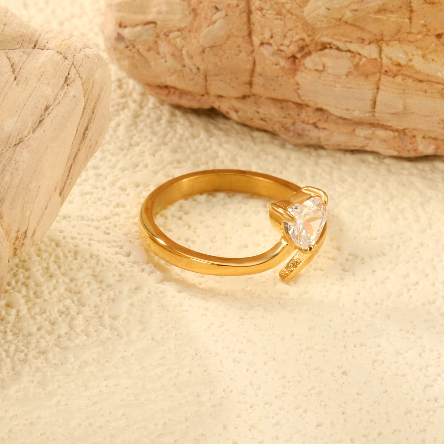 Witte zirkonium hartring