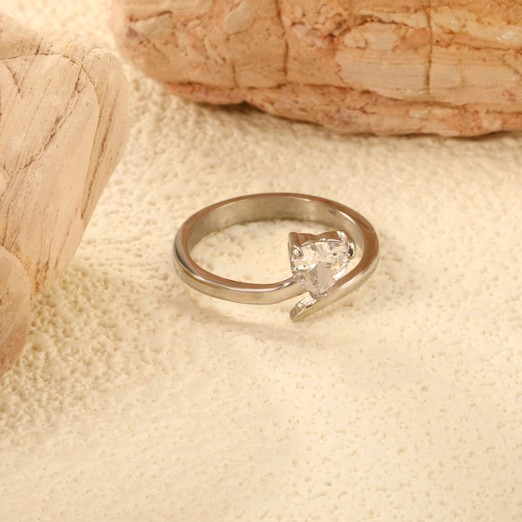 Witte zirkonium hartring