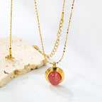 Ovale kattenoog- en tijgerooghangerketting