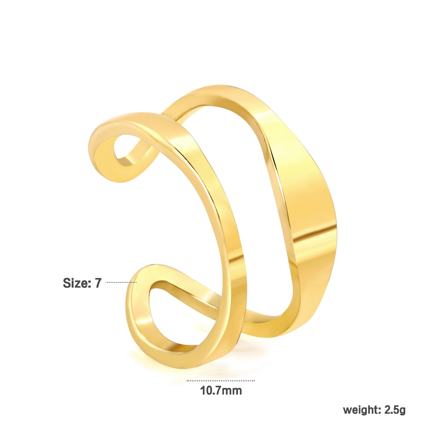 Franse vintage verstelbare ring