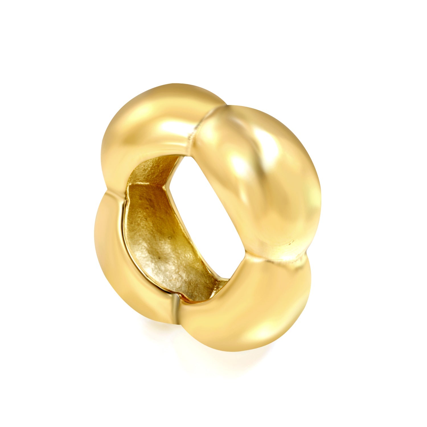 Skeletbloem geometrische ring