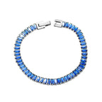 Bracelet à fermoir rectangulaire multi-diamants