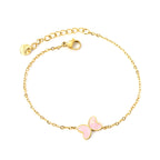 Armband met vlinderschelpenbedel