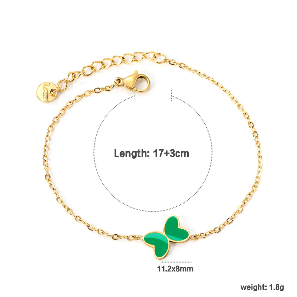 Armband met vlinderschelpenbedel