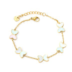 Vlinder bedel armband set