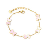 Vlinder bedel armband set