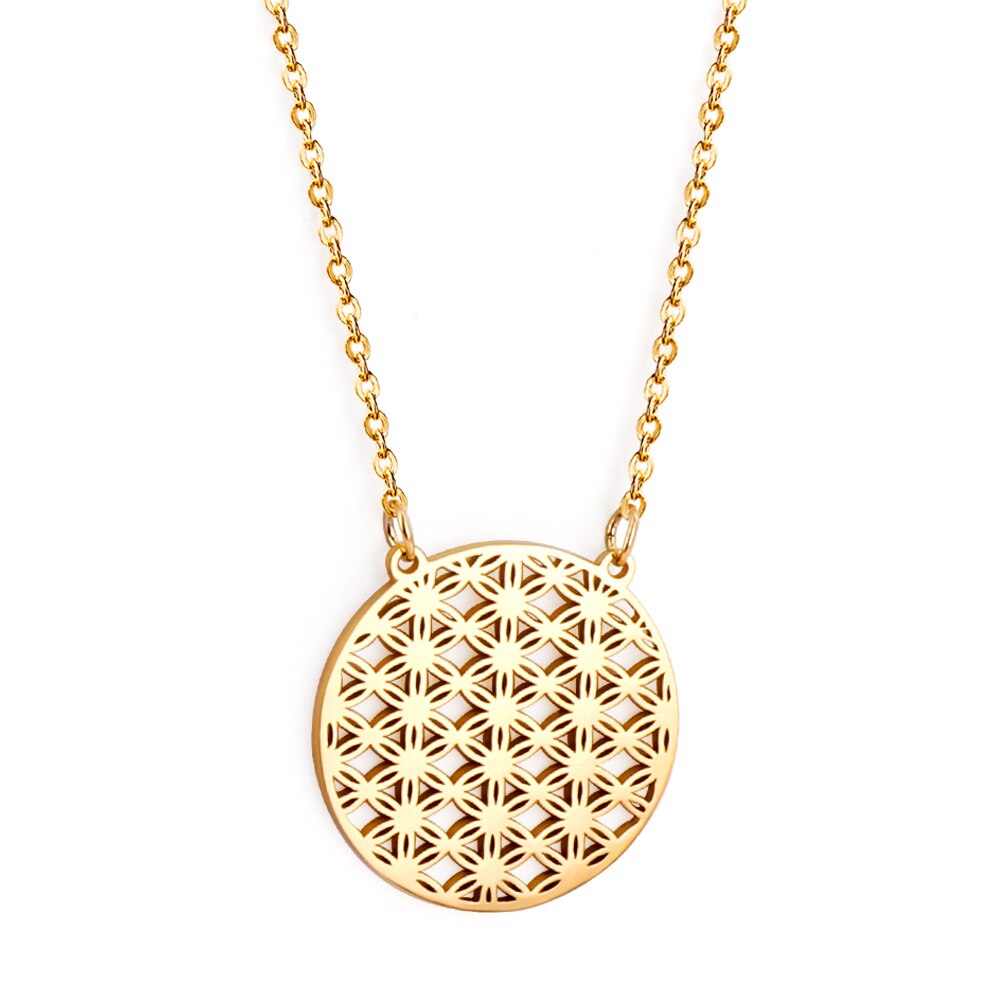 Ronde geluksster hanger ketting 