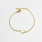 Bracelet tendance élégant en coquillage blanc