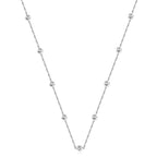 Ronde hangerketting met gemengde en witte diamanten