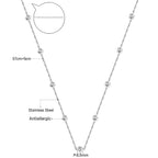 Ronde hangerketting met gemengde en witte diamanten