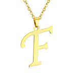 Initial A–Z Gold Chain Choker Necklace