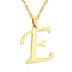 Initial A–Z Gold Chain Choker Necklace
