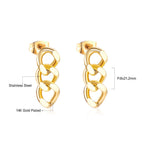 Chain Pendant Punk Stud Earrings