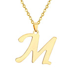 Initial A–Z Gold Chain Choker Necklace