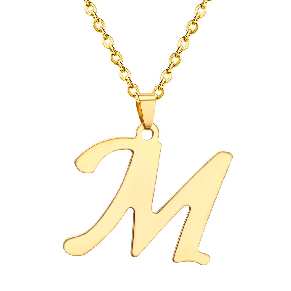 Gouden chokerketting met initialen A-Z