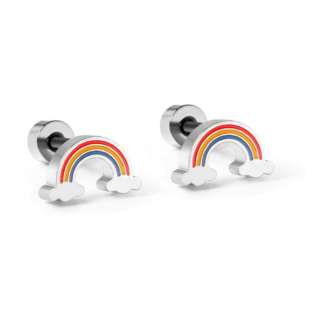 Children's Rainbow Small Piercing Stud Earrings