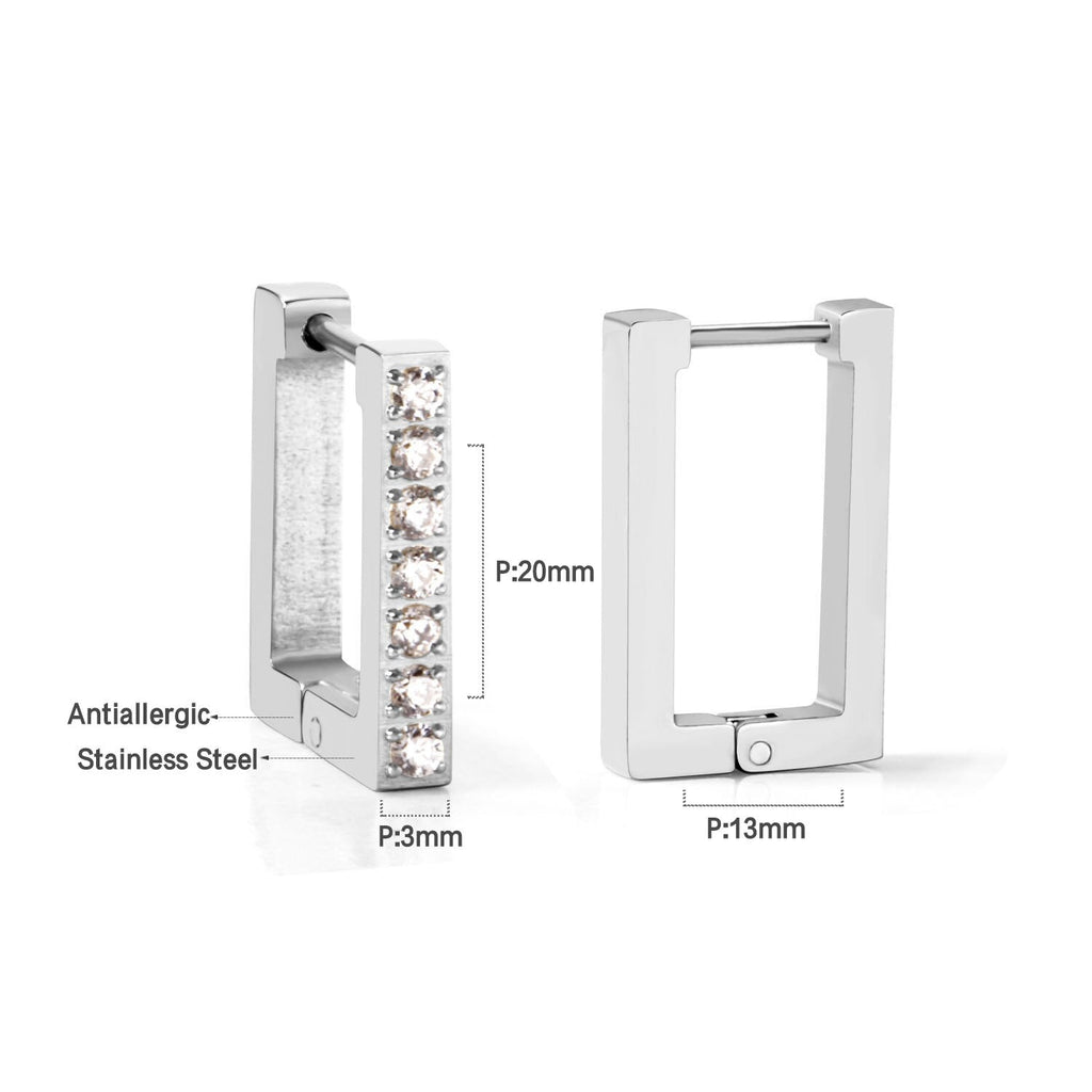 Gold Geometric Hoop Earrings