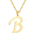 Initial A–Z Gold Chain Choker Necklace