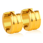 Dikke hoepeloorbellen in punkstijl