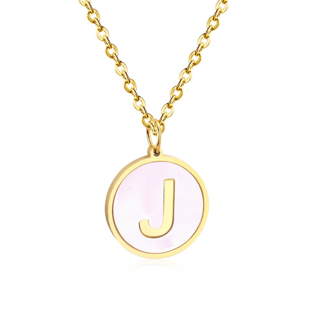 Afgeronde hangerketting met letters A-Z