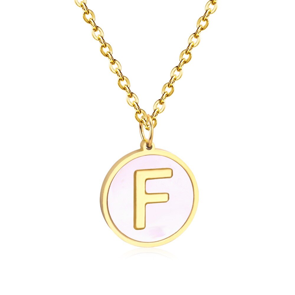 Afgeronde hangerketting met letters A-Z
