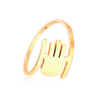 Elegante gouden koppelring 